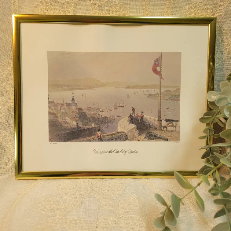 7 Vintage Framed Prints - w.h. bartlett lithographs image indicator(4)