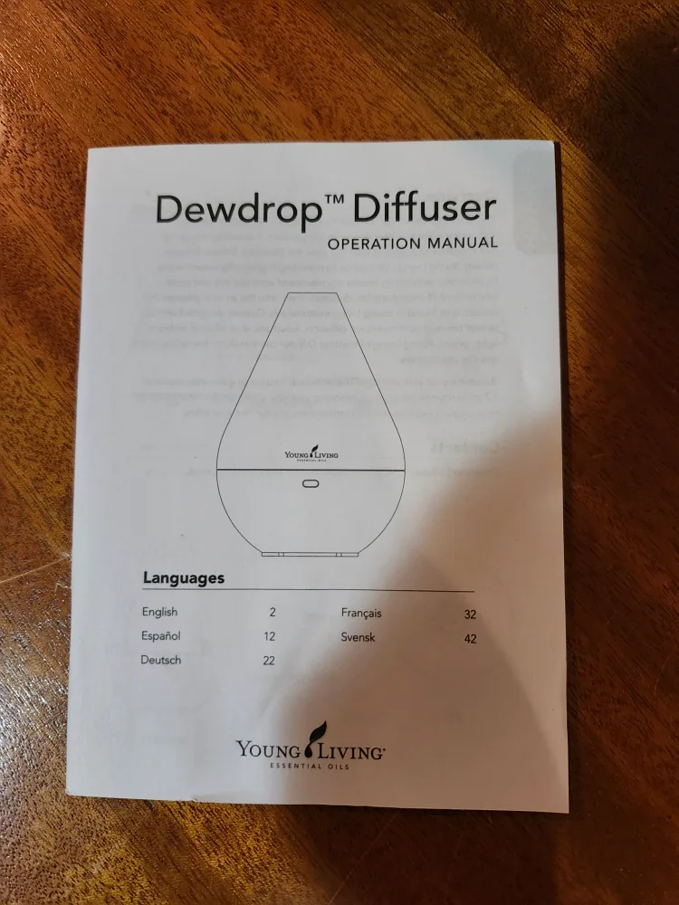 Young Living Dewdrop Ultrasonic Diffuser image indicator(3)