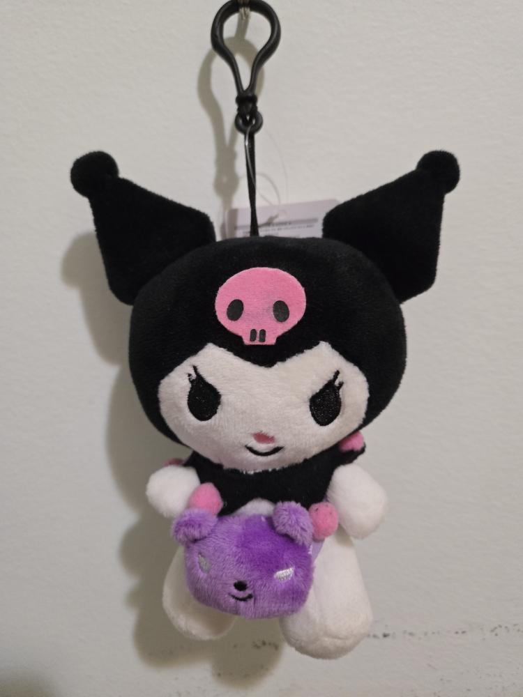 Kuromi Plush Keychain - photo 2