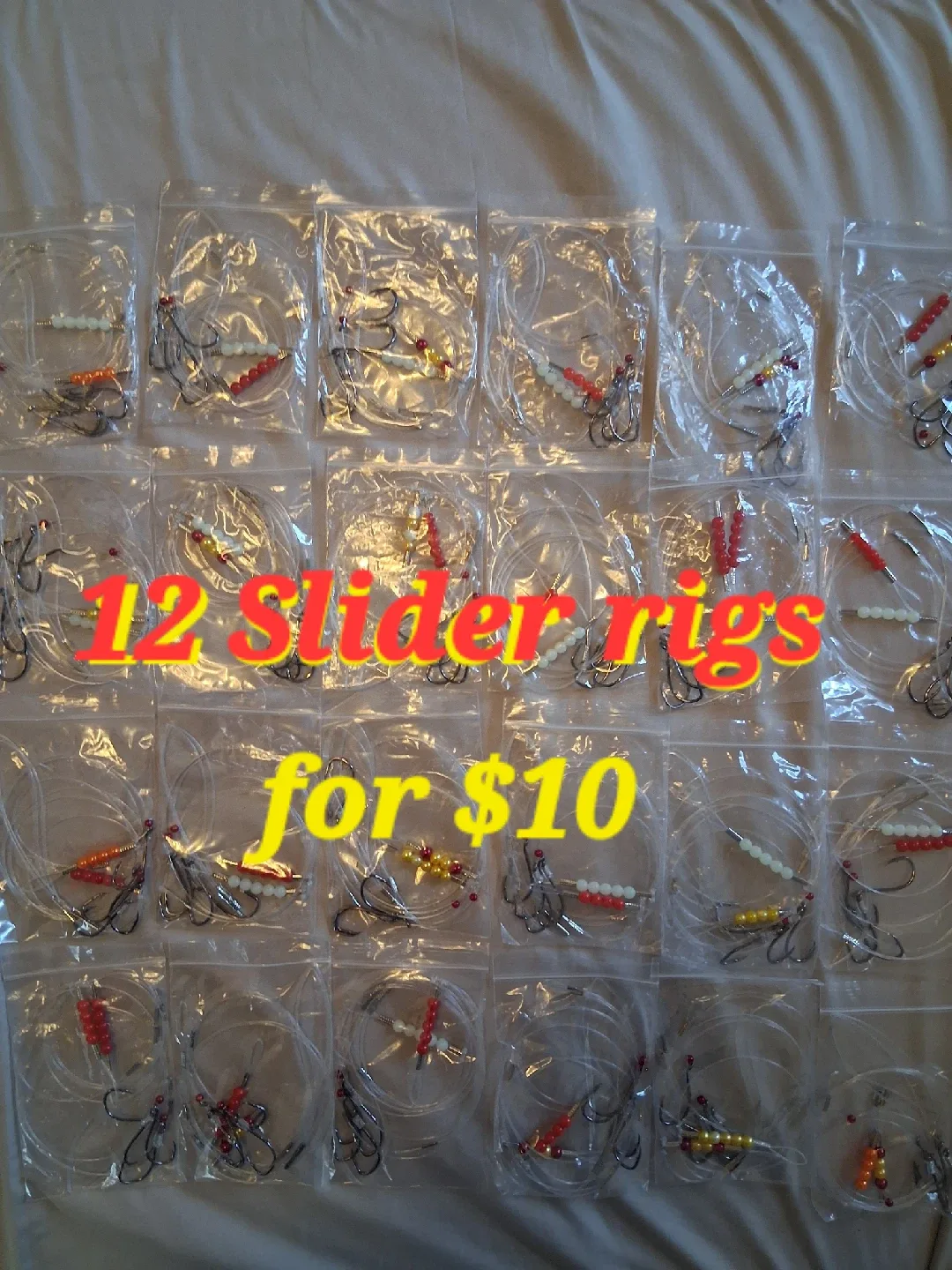 24 Slider Hooks Fishing Rig(48 hooks) image indicator(5)