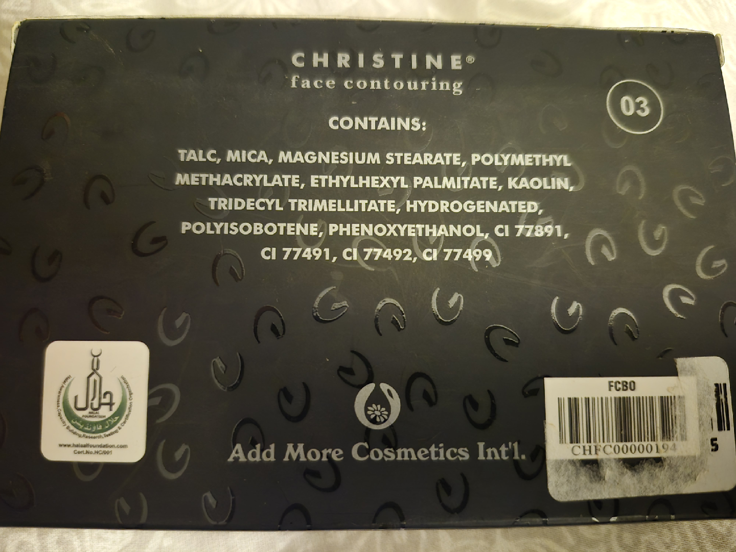 Christine Face Contouring Palette