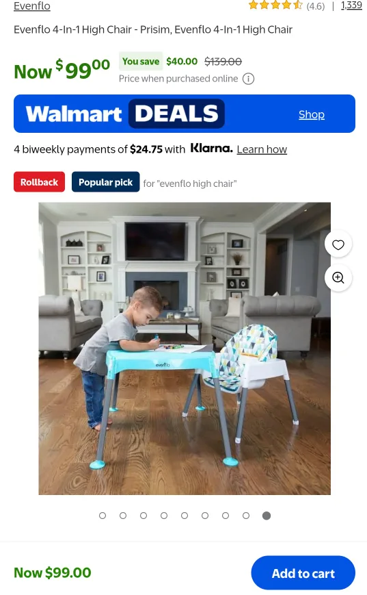 Evenflo 4-in-1 High Chair - Prisim image indicator(5)