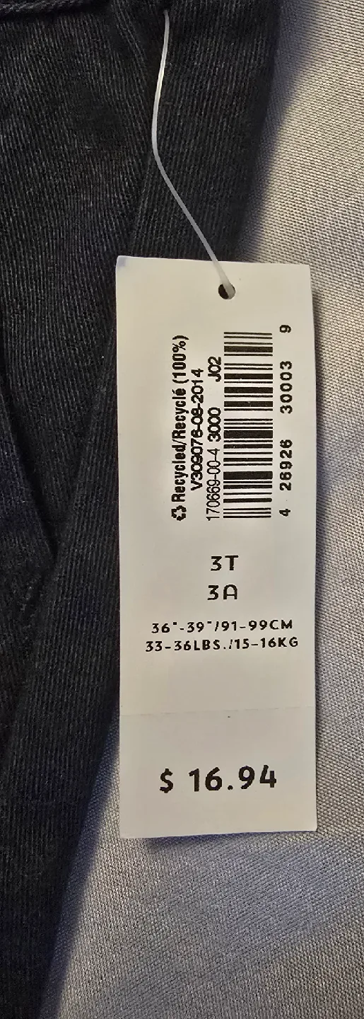 NEW! Girls Blue Old Navy Boot Cut Uniform Khaki Pants - Size 3T image indicator(7)