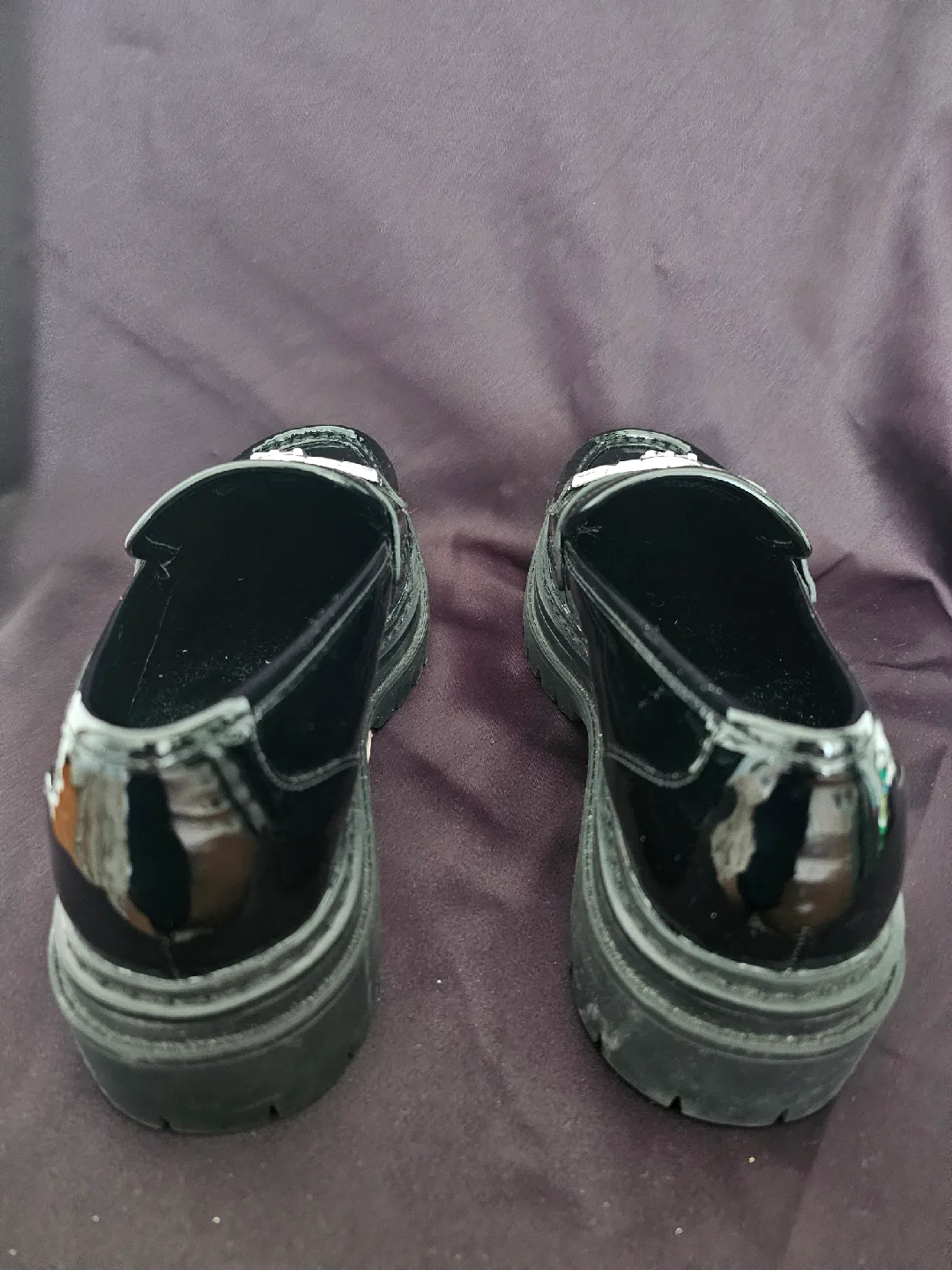 NEW - Michael Kors Patent Leather Black Loafers - size 5 image indicator(3)