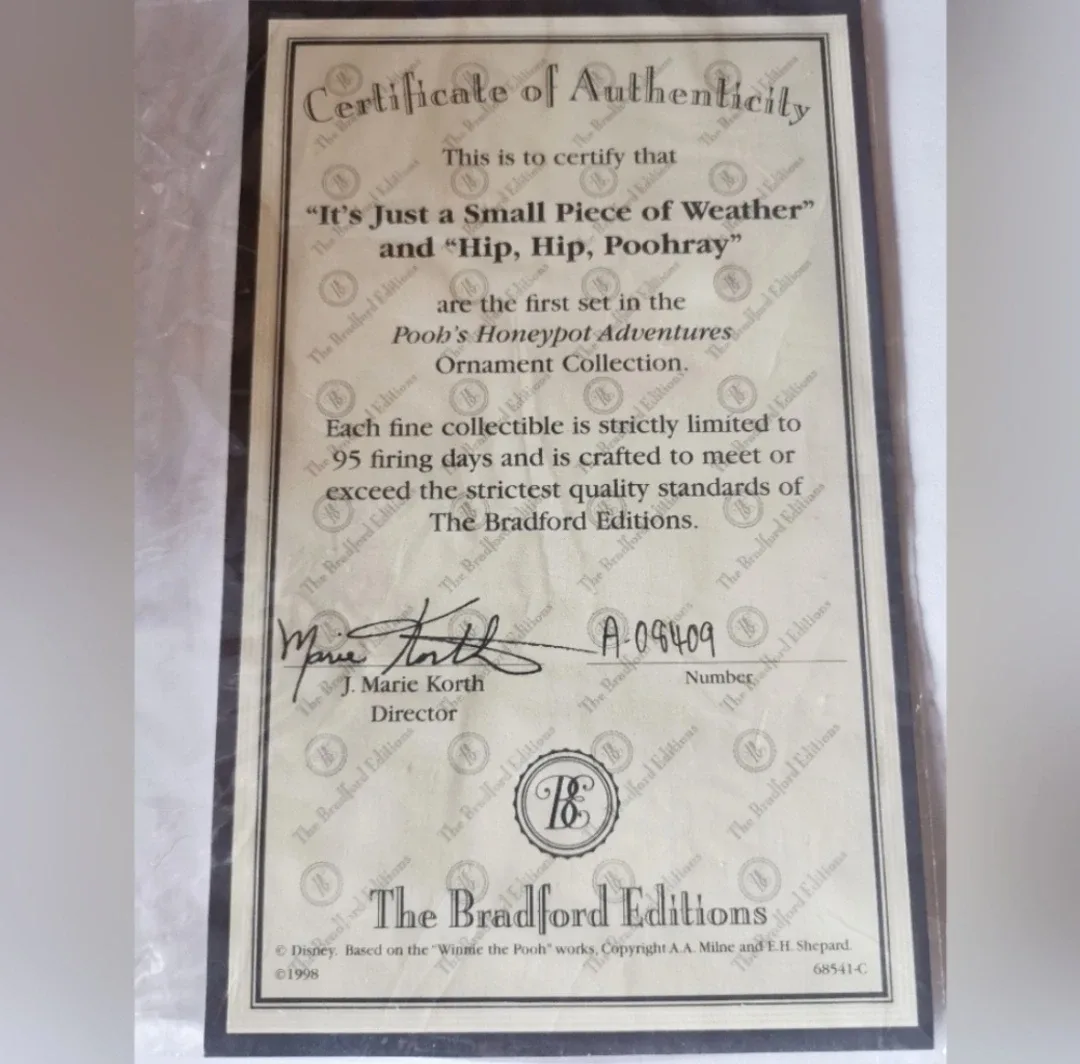 Set of 2 Vintage Winnie The Pooh Ornaments image indicator(4)