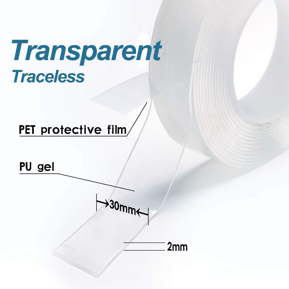 Nano Tape (16.5 FT),Nano Tape Double Sided Tape Heavy Duty - photo 3