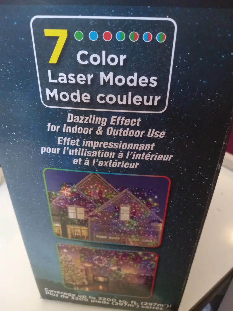 Star Laser Light Projector - 7 Color Modes image indicator(4)