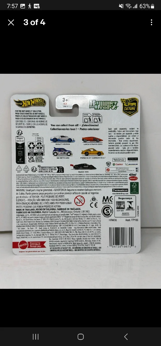 Hot Wheels Bugatti Veyron Car Culture image indicator(2)