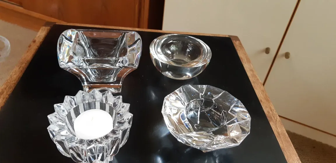 Crystal Votive Candle Holders (Set of 4) thumbnail
