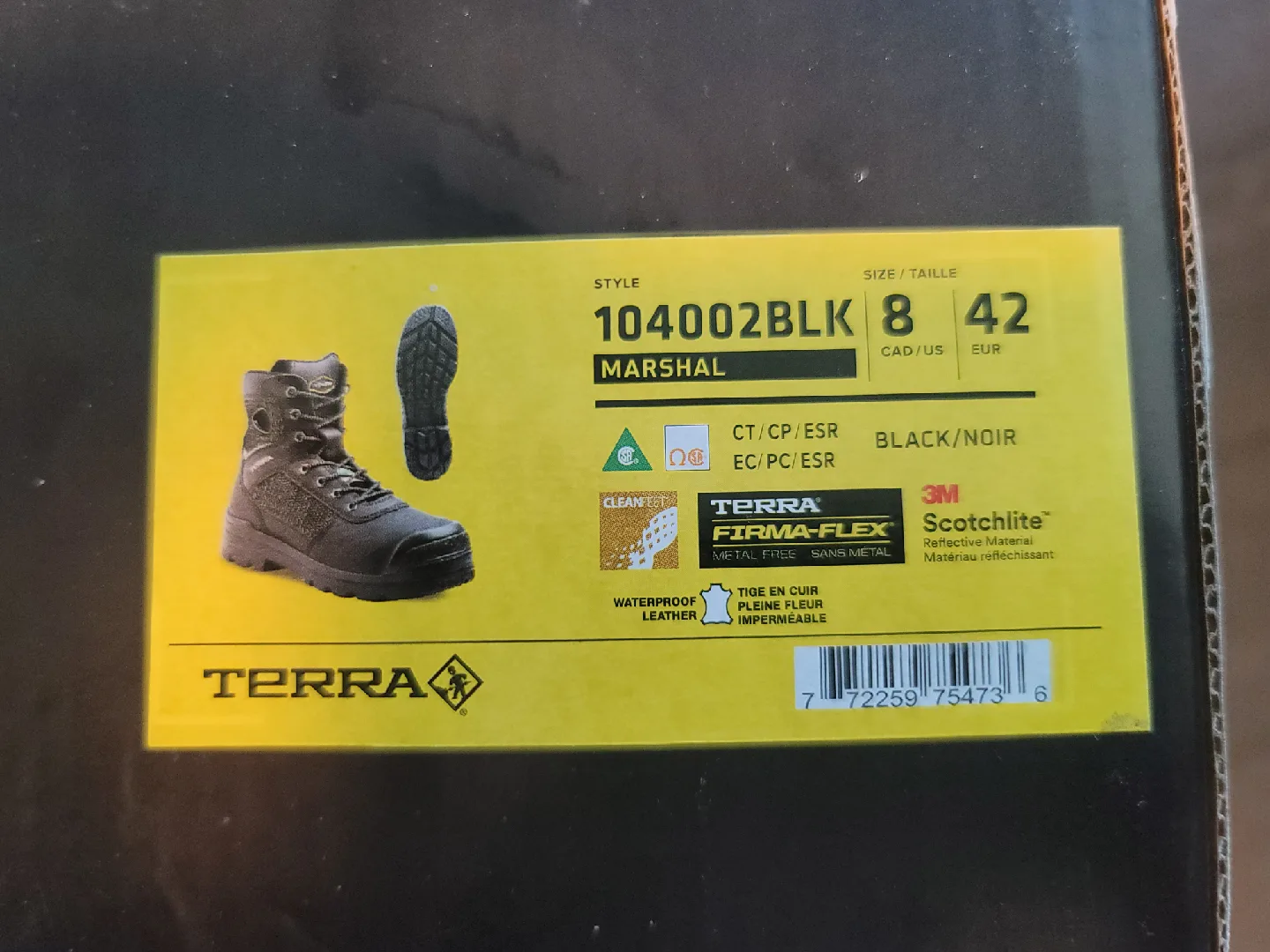 Terra Marshal outdoor work safety boot (men's 8, women's 9.5) image indicator(5)