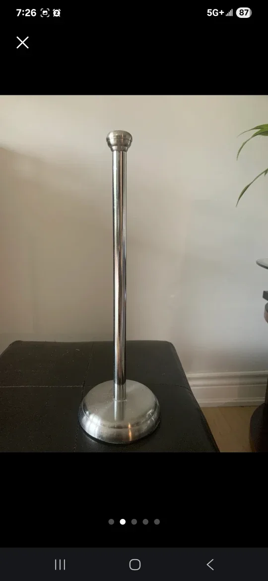 Standing Toilet Paper Holder - Chrome Finish image indicator(5)