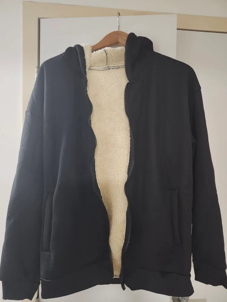 Black Sherpa Lined Hoodie image indicator(2)
