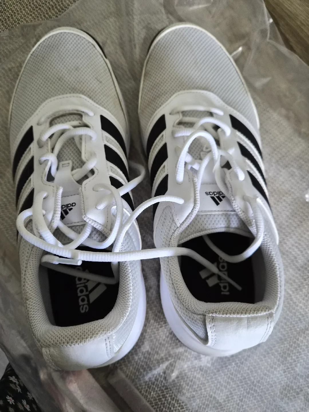 Adidas Golf Shoes - White & Black Size 10.5 US
