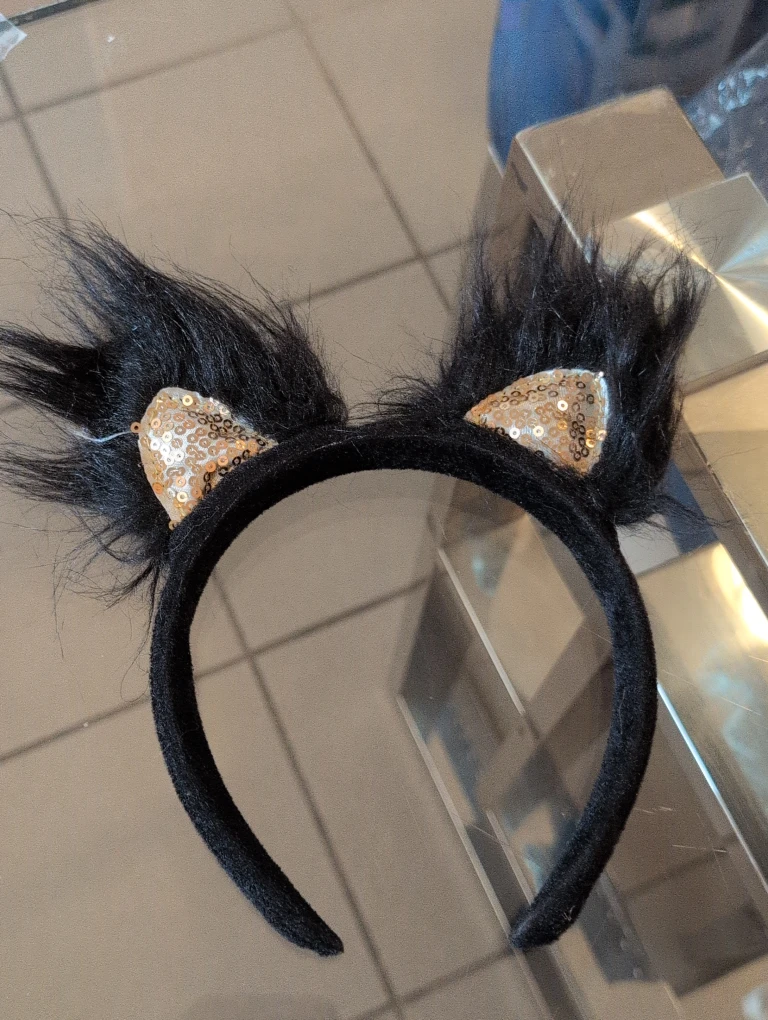 Black Cat Ear Headband