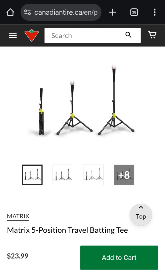 Matrix 5-Position Travel Batting Tee - photo 3