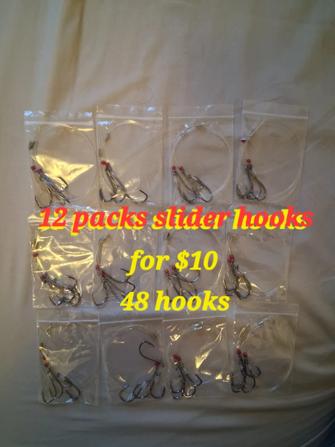 24  Slider Fishing hooks(48hooks)