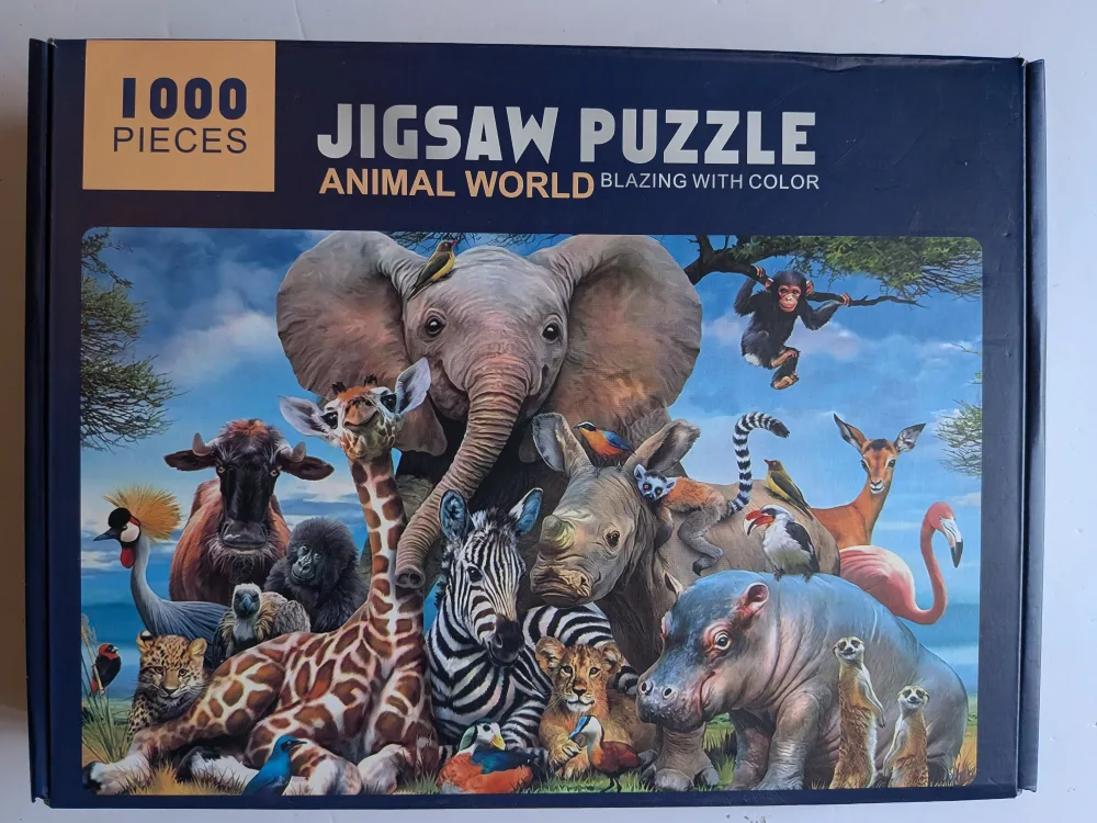 1000 Piece Jigsaw Puzzle - Animal World thumbnail
