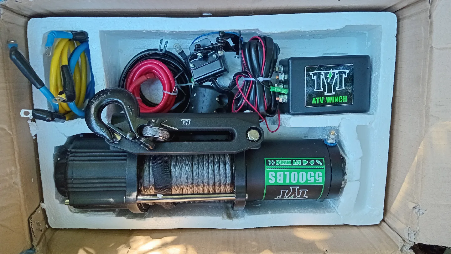 TYT 5500LBS ATV Winch - New in Box thumbnail