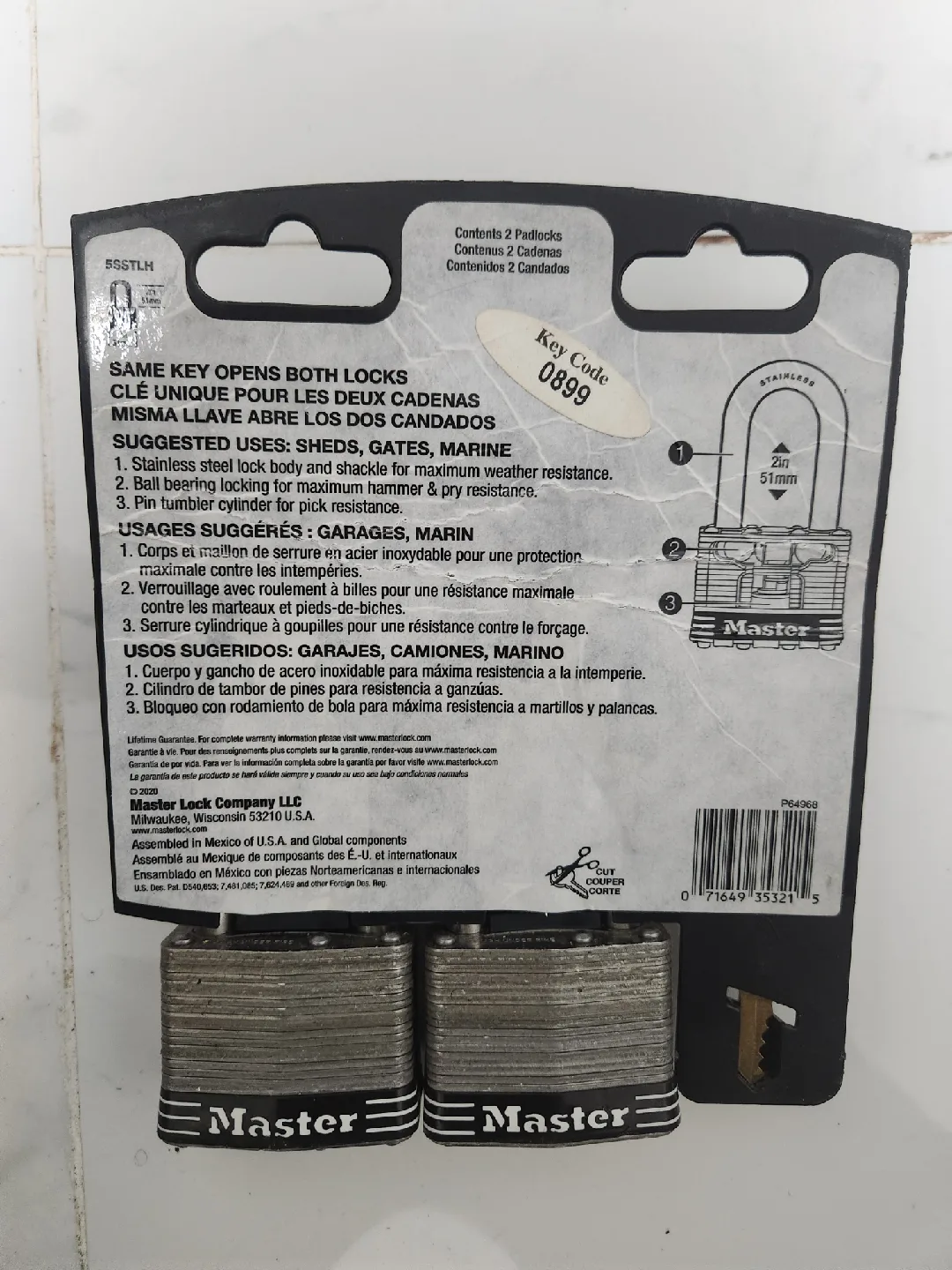 Master Lock 2-Pack Padlocks - Keyed Alike image indicator(2)