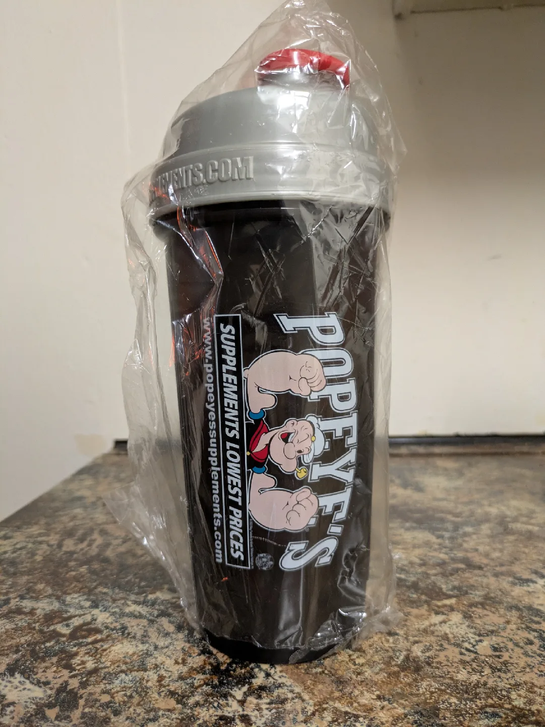 Popeye's Supplements Mutant Shaker Cup- Black thumbnail