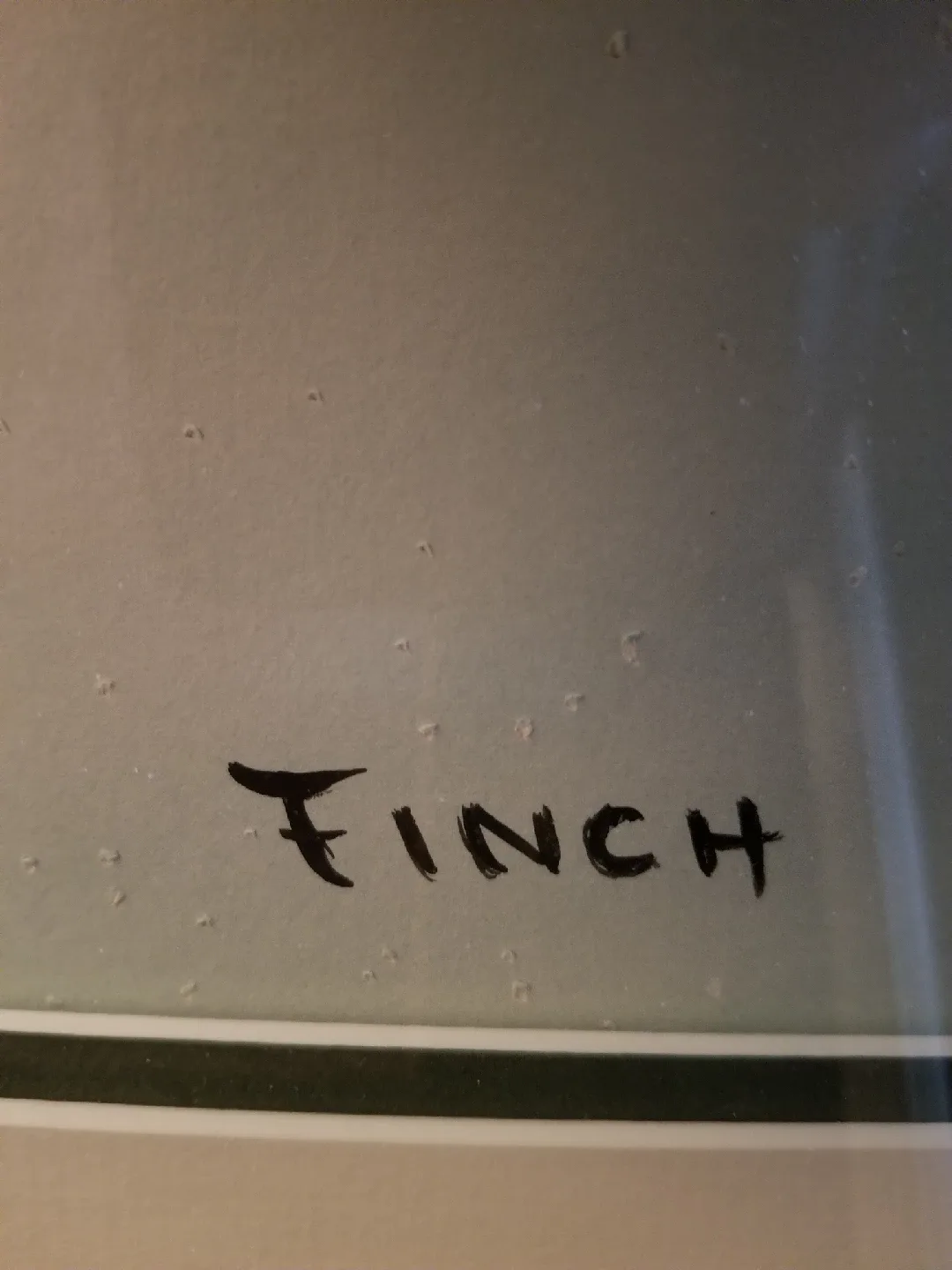 Early Ron Finch original painting. Framed and matted. image indicator(4)