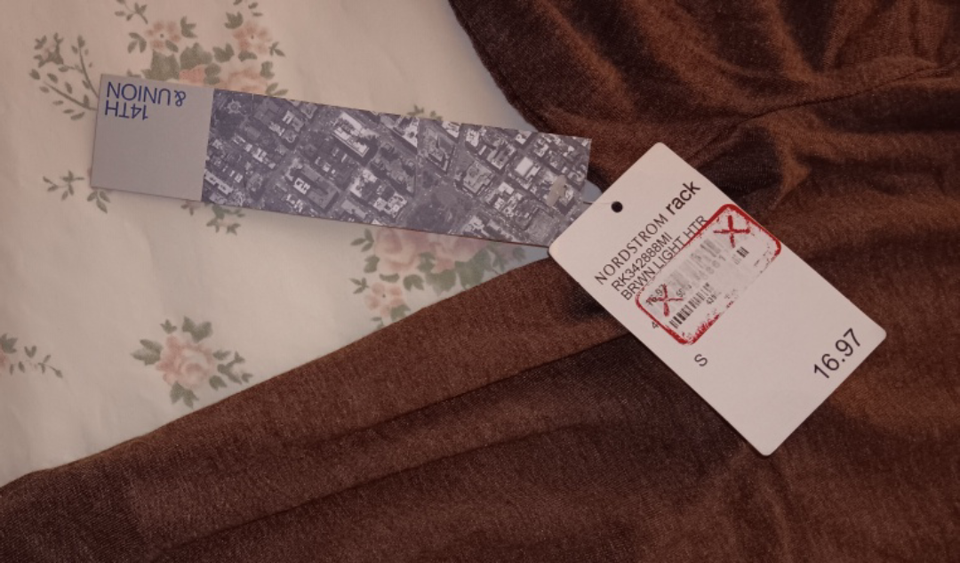 Cocoa Brown Long Sleeve Top - Size S (new) - photo 4