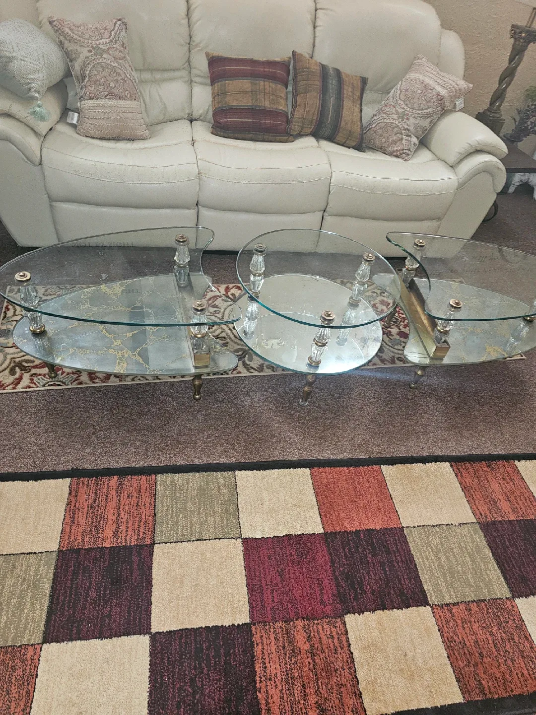 Glass Nesting Coffee Table Set image indicator(2)