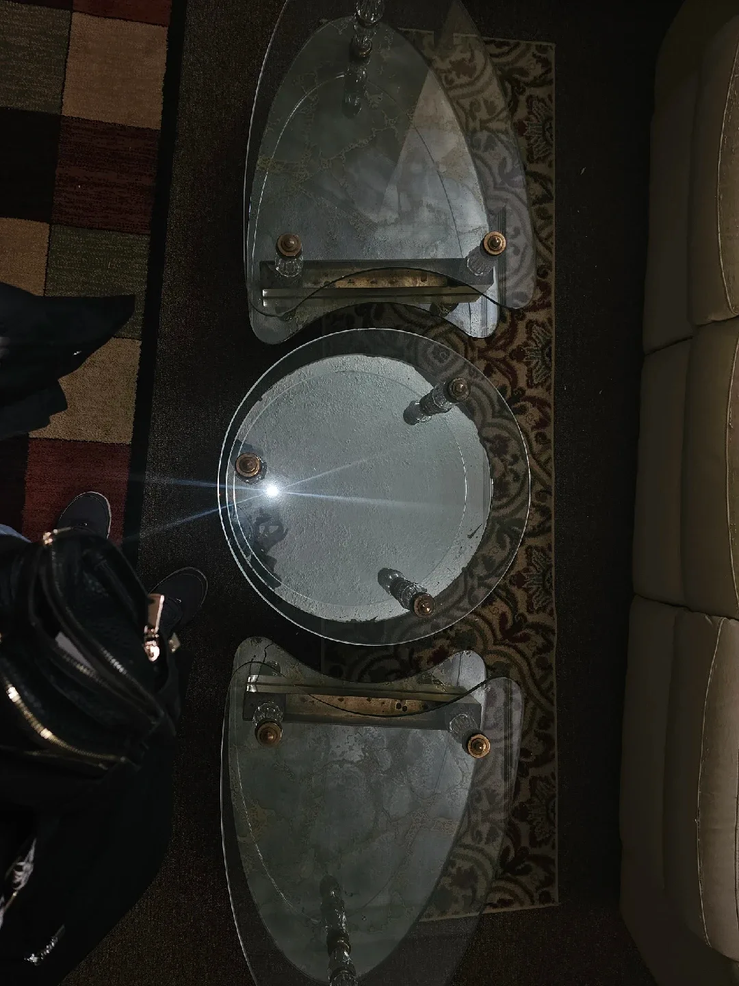 Glass Nesting Coffee Table Set image indicator(3)