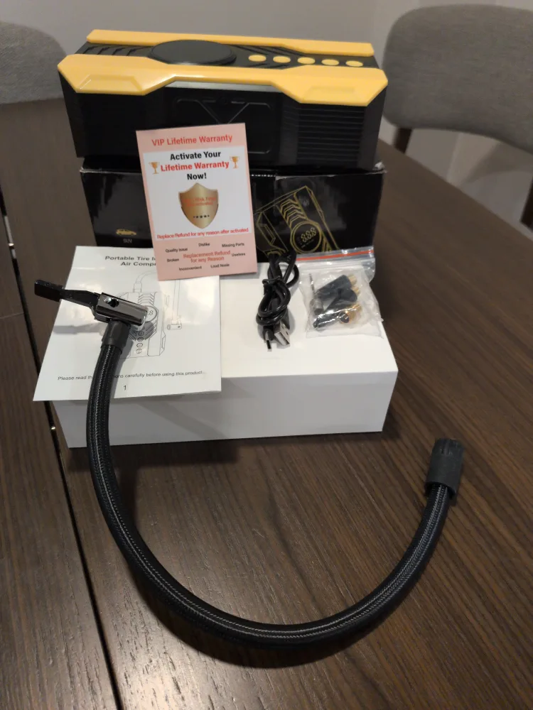 Kalyoosen Portable Tire Inflator Air Pump image indicator(3)