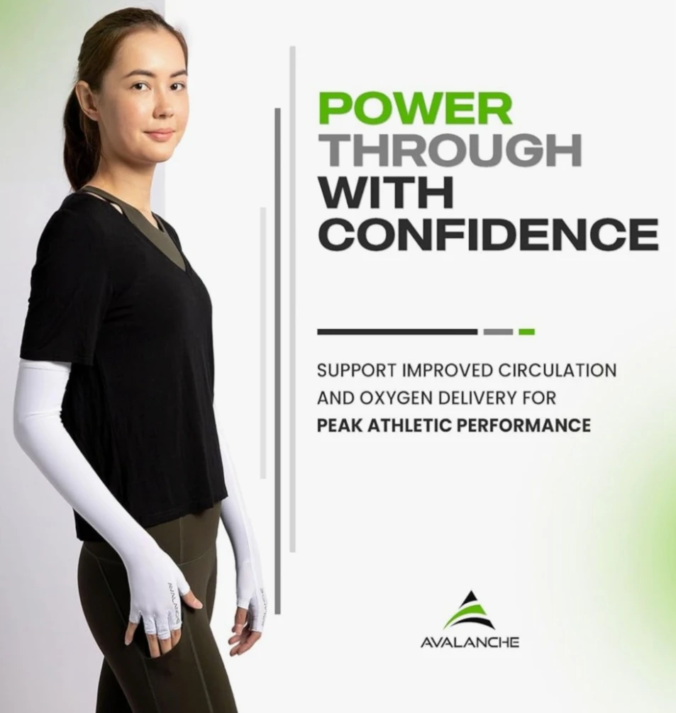 White Compression Arm Sleeves - Size M - photo 3