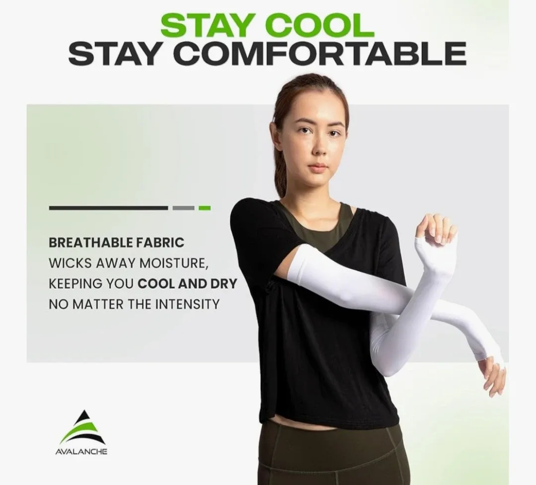 White Compression Arm Sleeves - Size M image indicator(6)