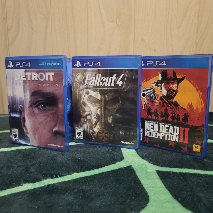 PS4 Games: Detroit Become Human, Fallout 4, Red Dead 2
