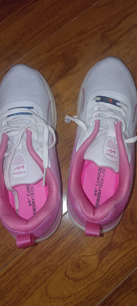 Campus Nitrofly White & Pink Runners