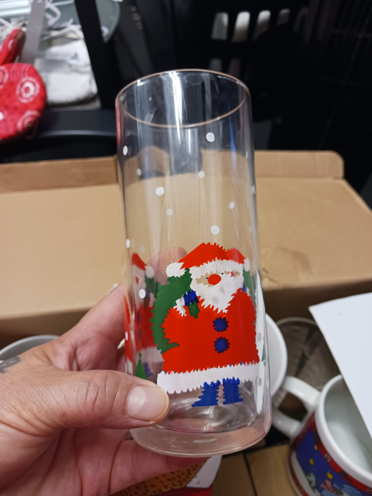 Christmas Santa Glasses - Set of 7