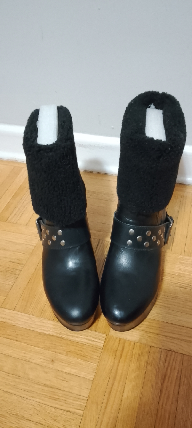 Report Black Platform Wedge Boots - photo 3