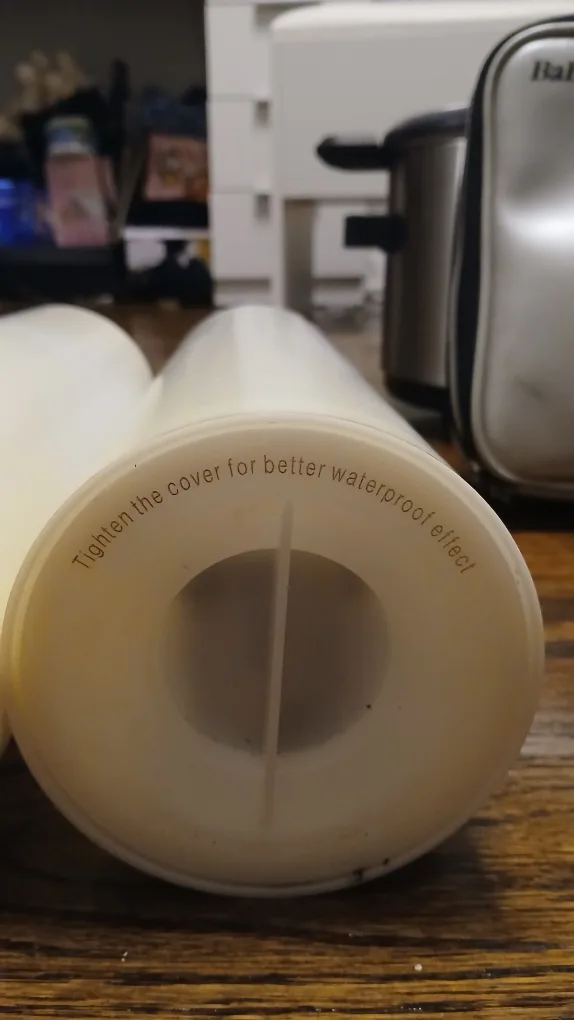 Two White Flameless Candles image indicator(7)