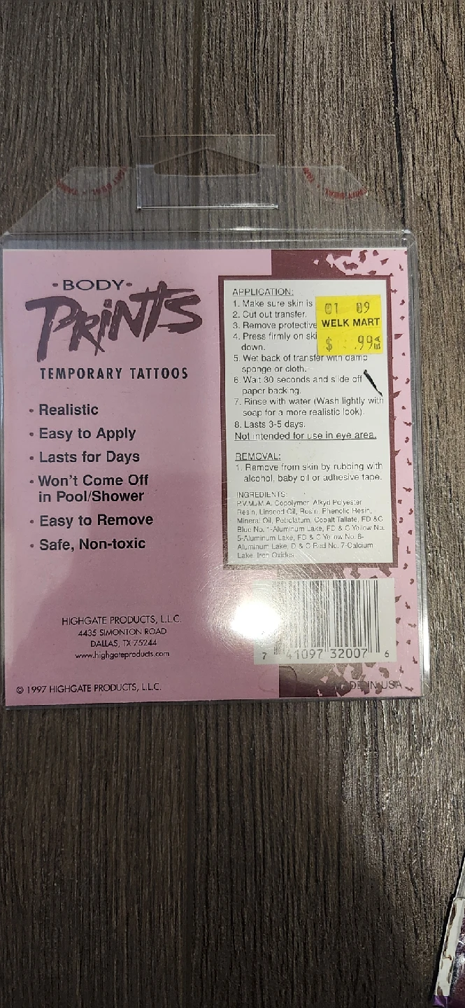 Body Prints Unicorn Temporary Tattoos & Savvi Glitter Tattoos - photo 3