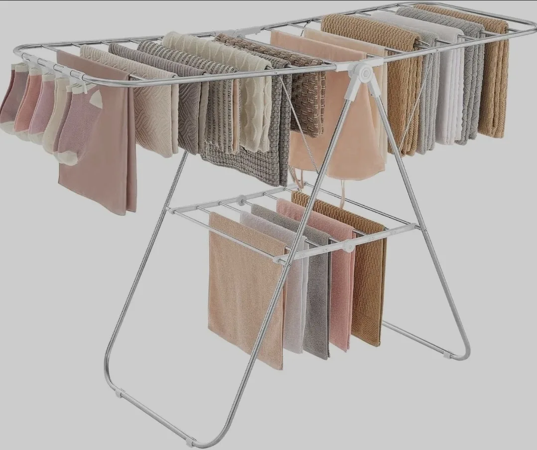SONGMICS Foldable Clothes Drying Rack thumbnail