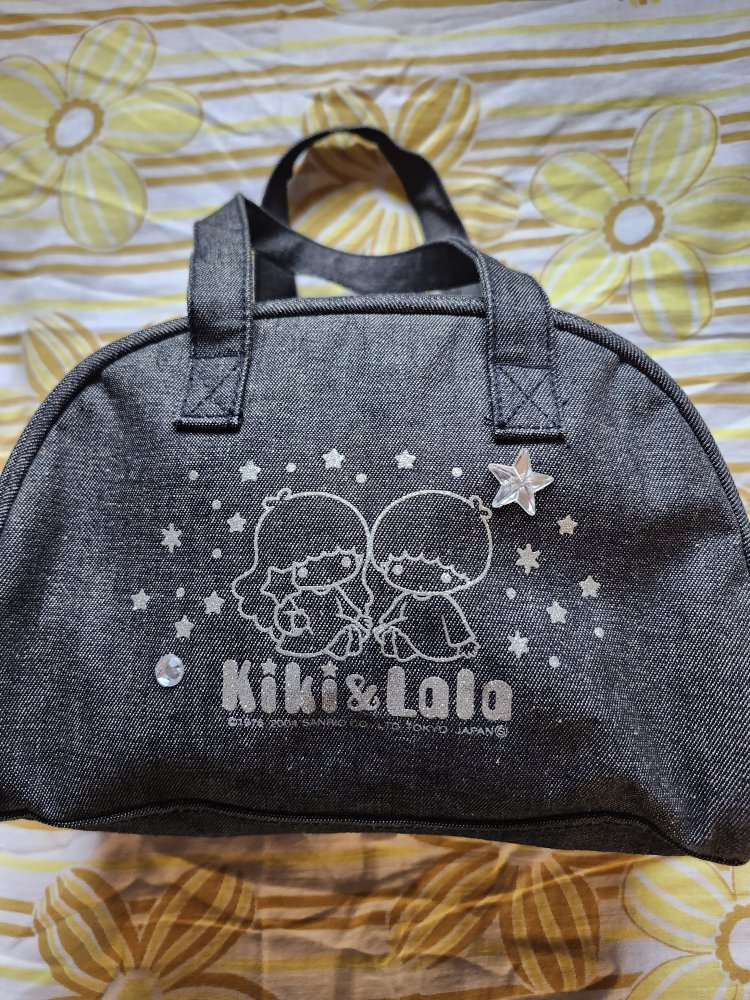 Little Twin Stars denim bowling style bag - photo 3