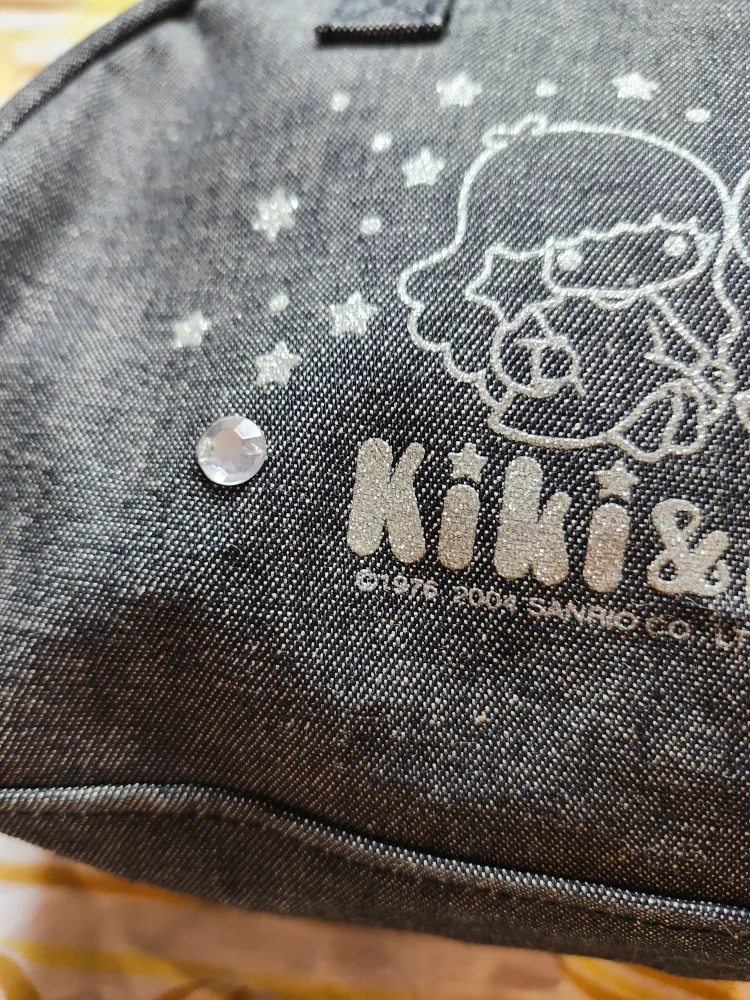 Little Twin Stars denim bowling style bag image indicator(4)