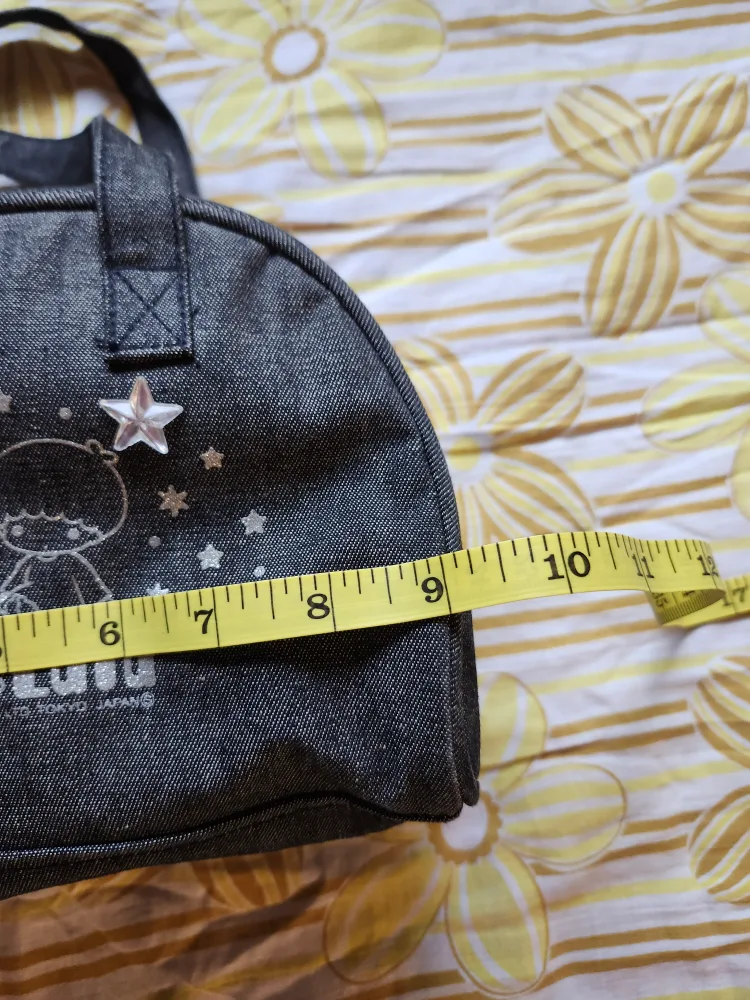 Little Twin Stars denim bowling style bag image indicator(7)
