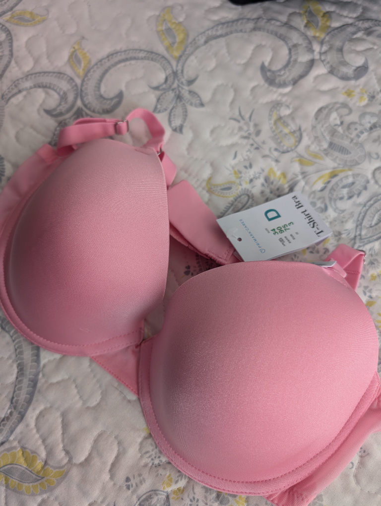 Primark Cares Pink T-Shirt Bra, Size 34D - photo 2