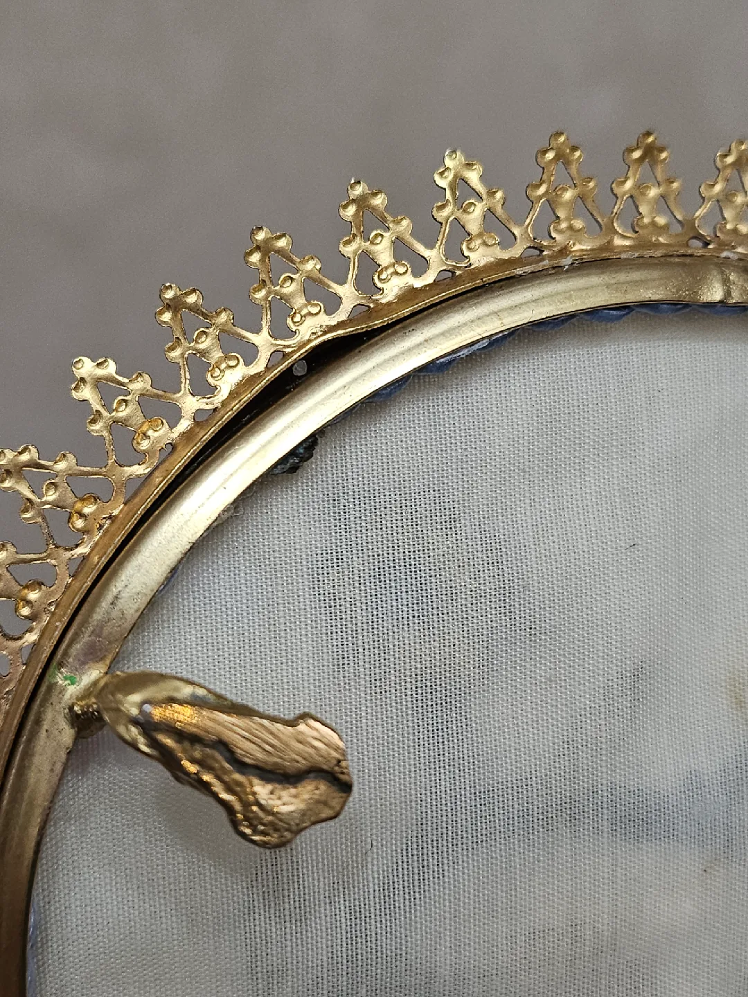 vintage Victorian mourning hair art piece image indicator(10)