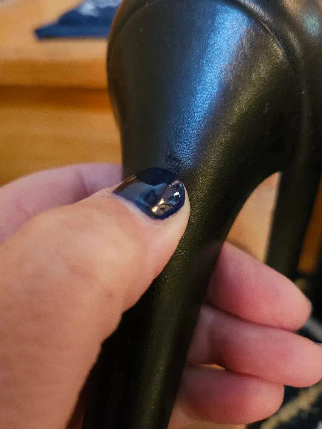 Gucci Black Leather Peep Toe Heels - Size 8 image indicator(4)