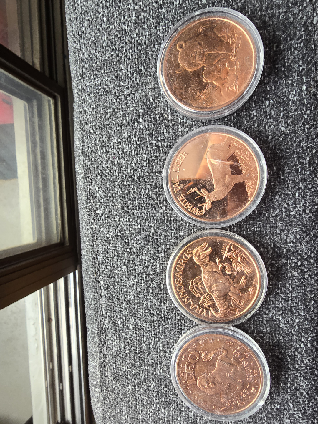 Mixed Copper Rounds - Collectible- 4pcs