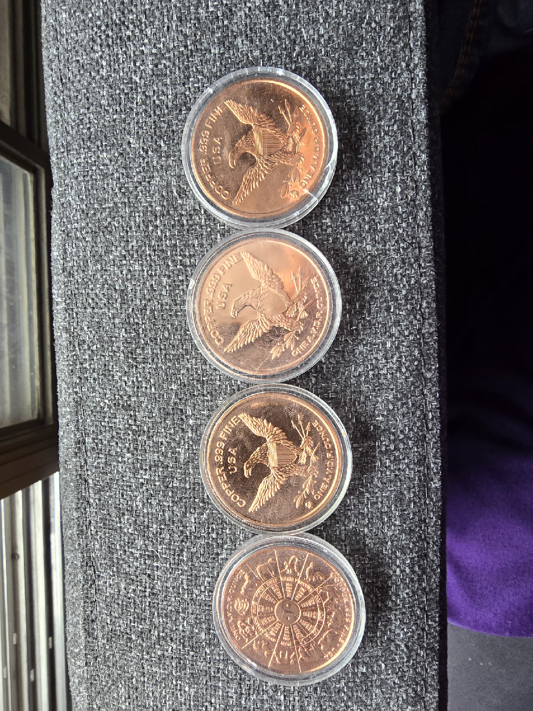 Mixed Copper Rounds - Collectible- 4pcs - photo 2