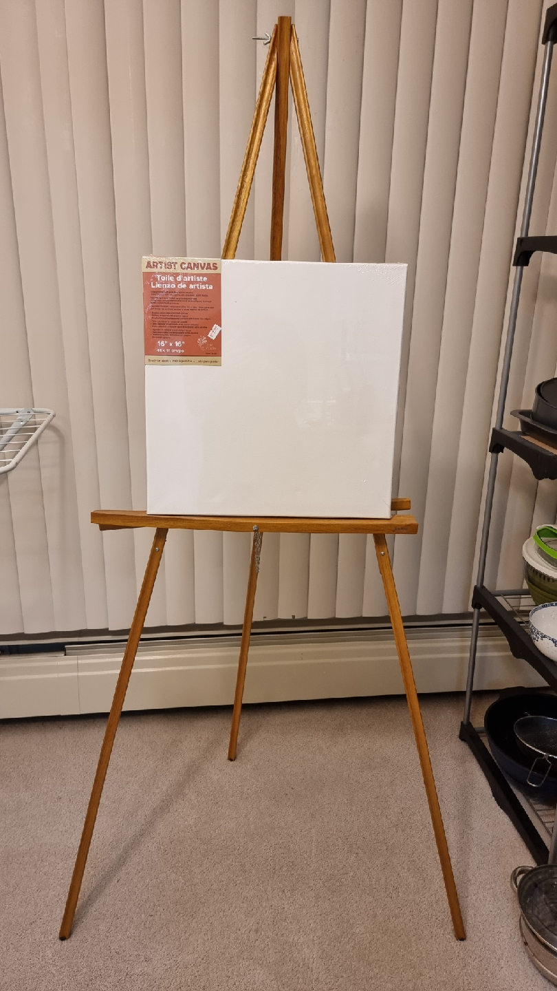 Artist Canvas 16" x 20" with Easel