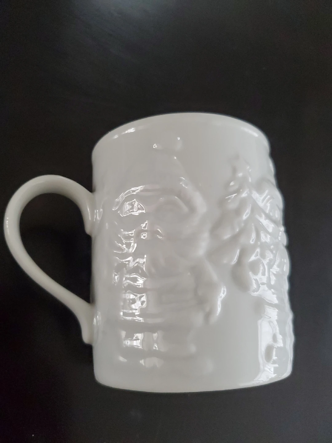 White Embossed Christmas Mug - photo 5