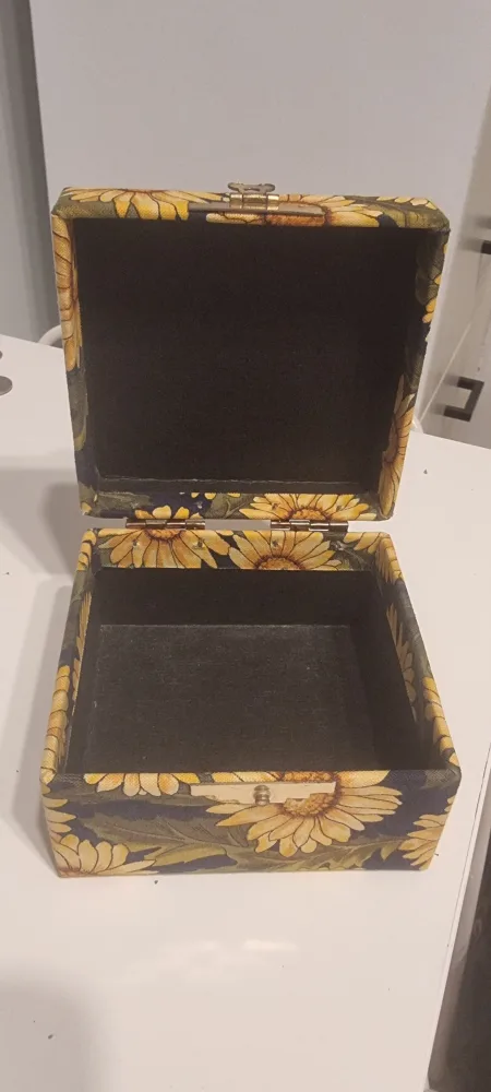 Sunflower Patterned Storage Box 🧡 image indicator(2)