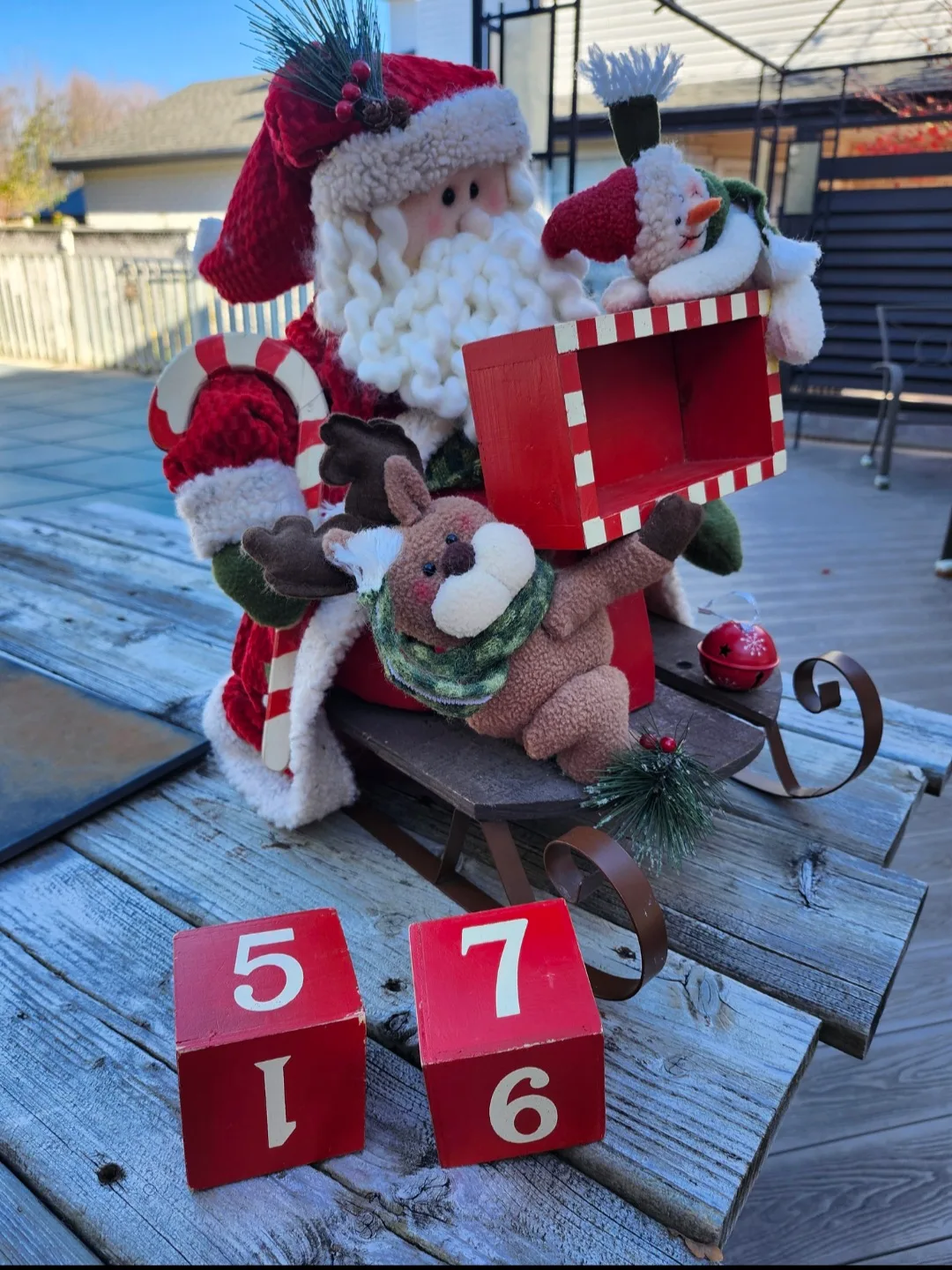 Tags attached, holiday countdown decoration with wooden blocks! image indicator(2)
